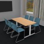Møtebord/kantinebord i flere størrelser og farger-2059