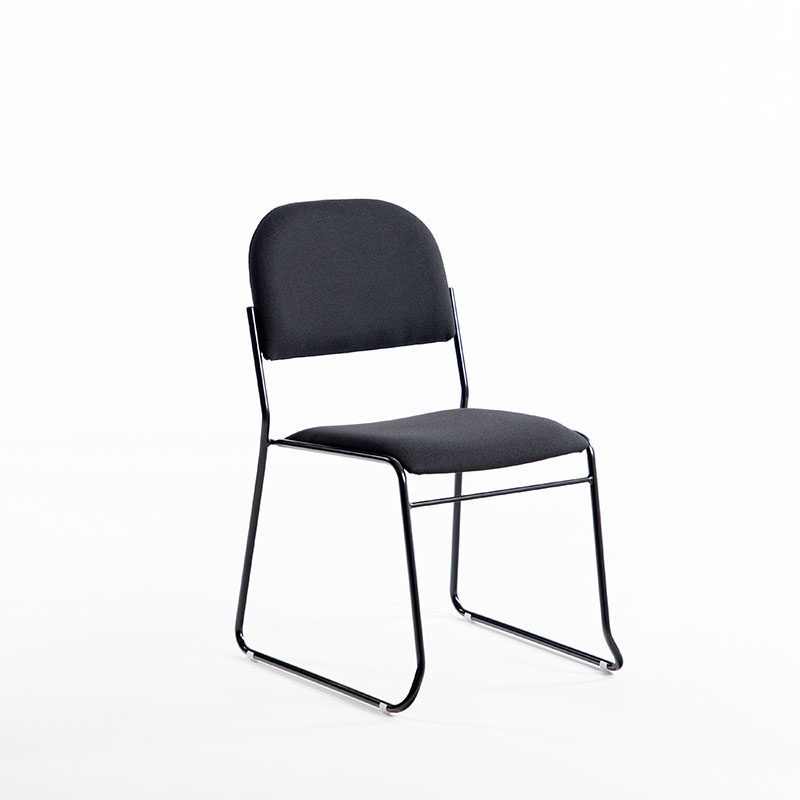 Vesta stol sort stoff, sort understell