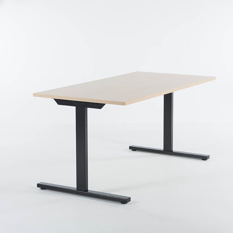 Skrivebord 120x80 cm med fast understell, til hjemmekontor Skrivebord Oslo (Grå) | skandinaviskhjem