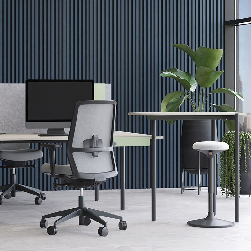 3D-tegninger av moderne arbeidsplasser