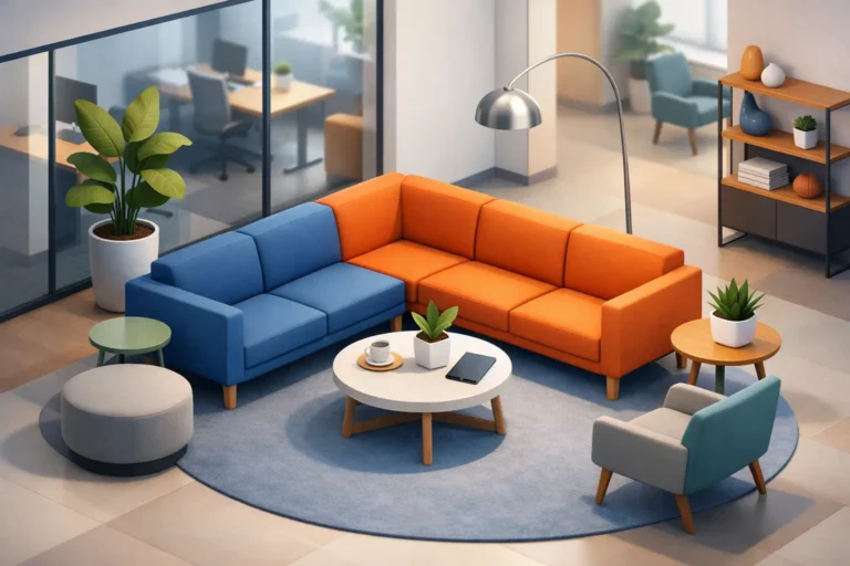 Sofa til kontor lounge som faktisk fungerer